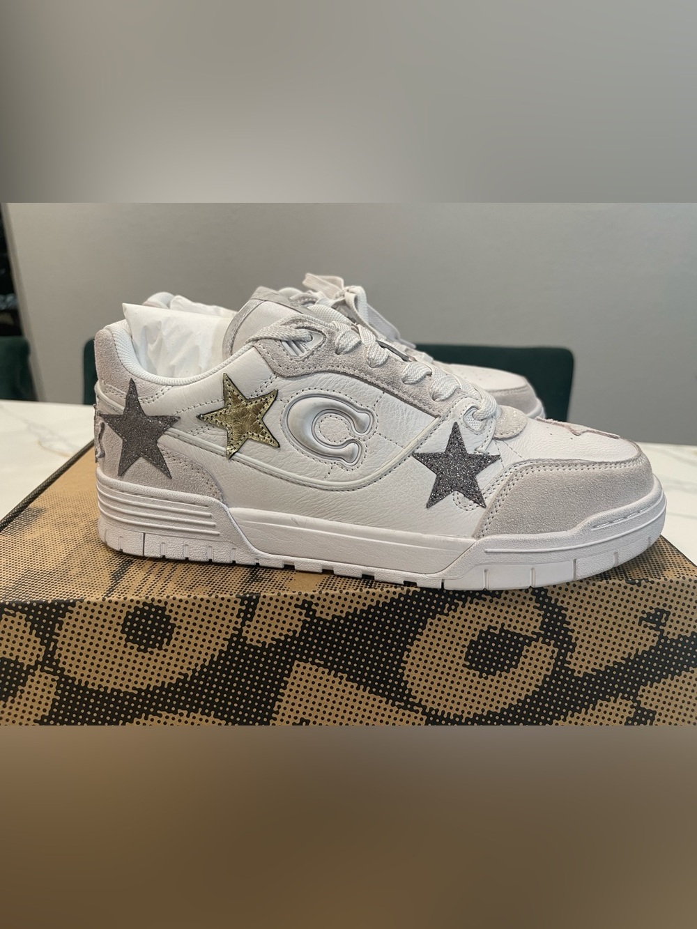 Coach Soho Stars Lace-Up Sneakers s 9.5 D